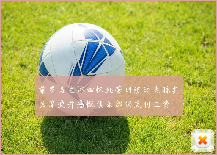 前罗马主帅回忆托蒂训练时光称其为享受并感慨俱乐部仍支付工资